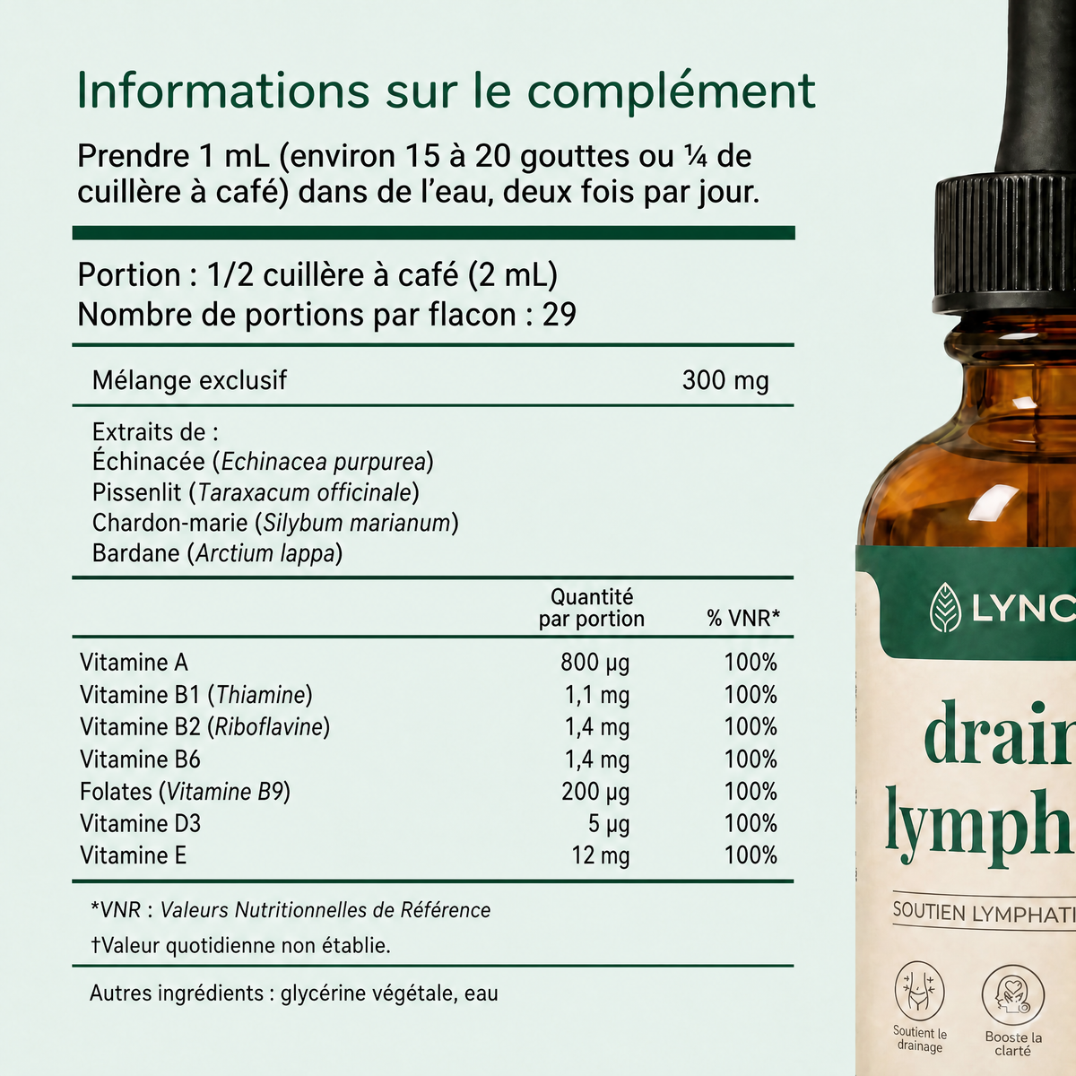 DRAINANT LYMPHATIQUE